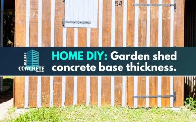 How deep concrete for shed base? Backyard Shed Slab