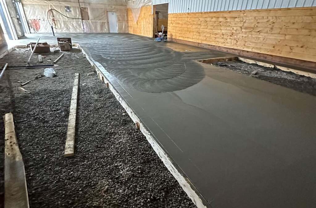 Calgary concrete commercial slab ongoing