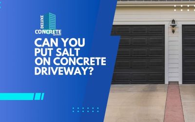 Can you put salt on concrete driveway?