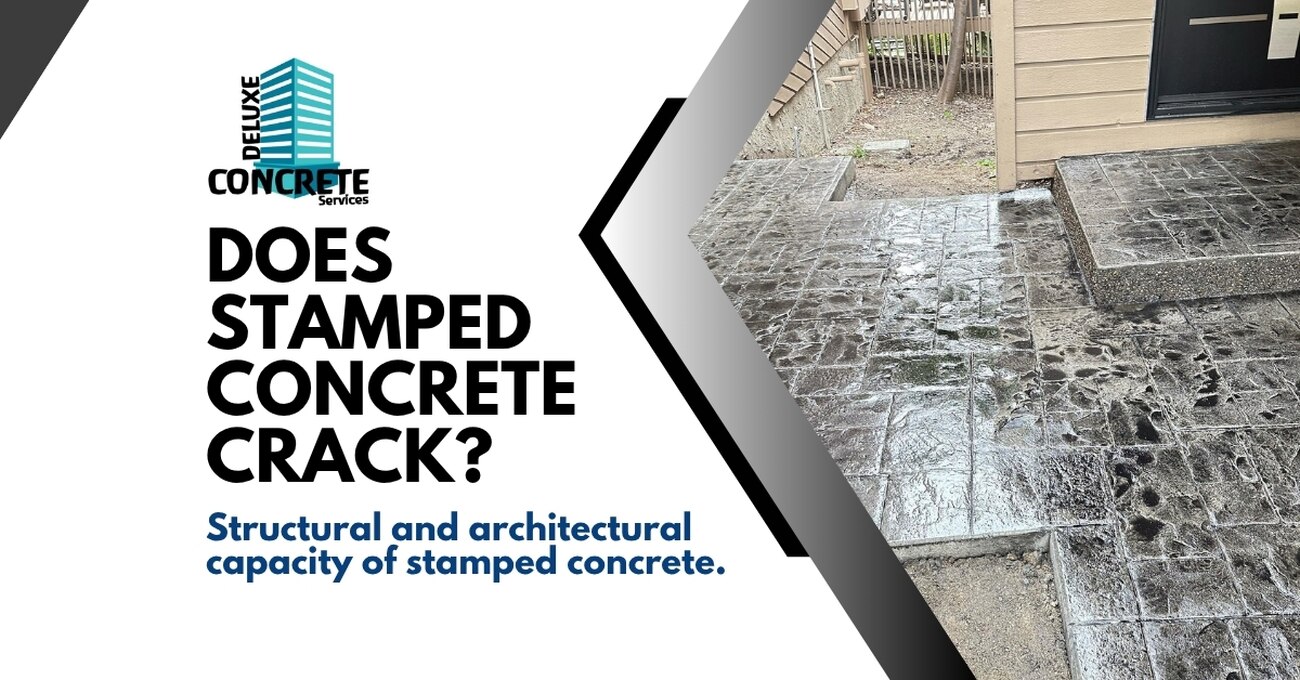 Does stamped concrete crack?