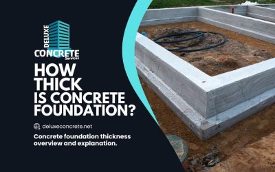 How thick is concrete foundation?