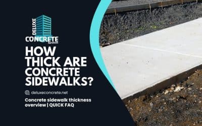 How thick is a concrete sidewalk?
